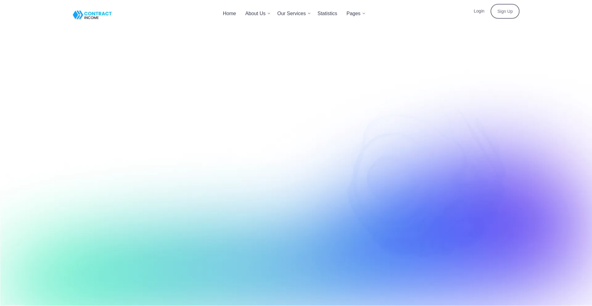 Website screenshot of Contractearn.com
