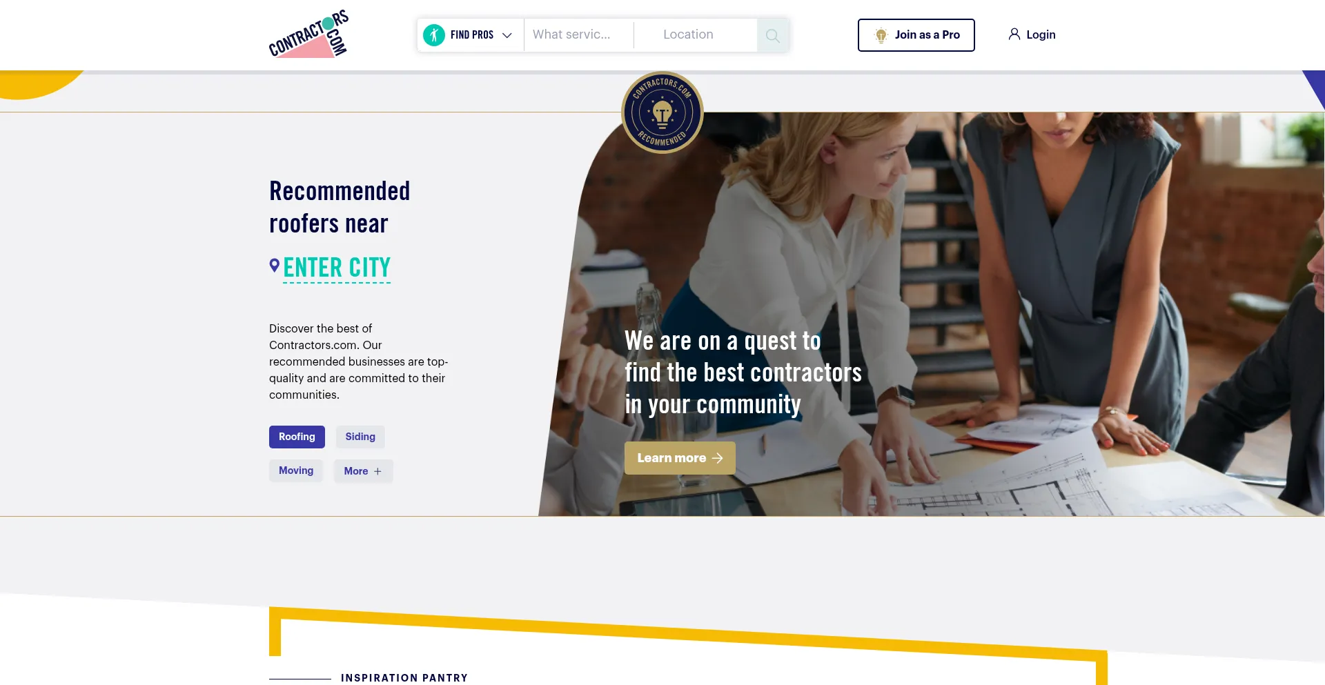 Contractors.com Screenshot