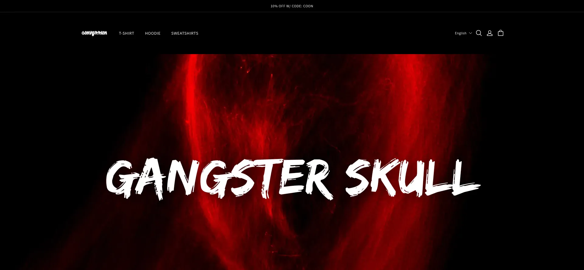 Website screenshot of Converrion.com