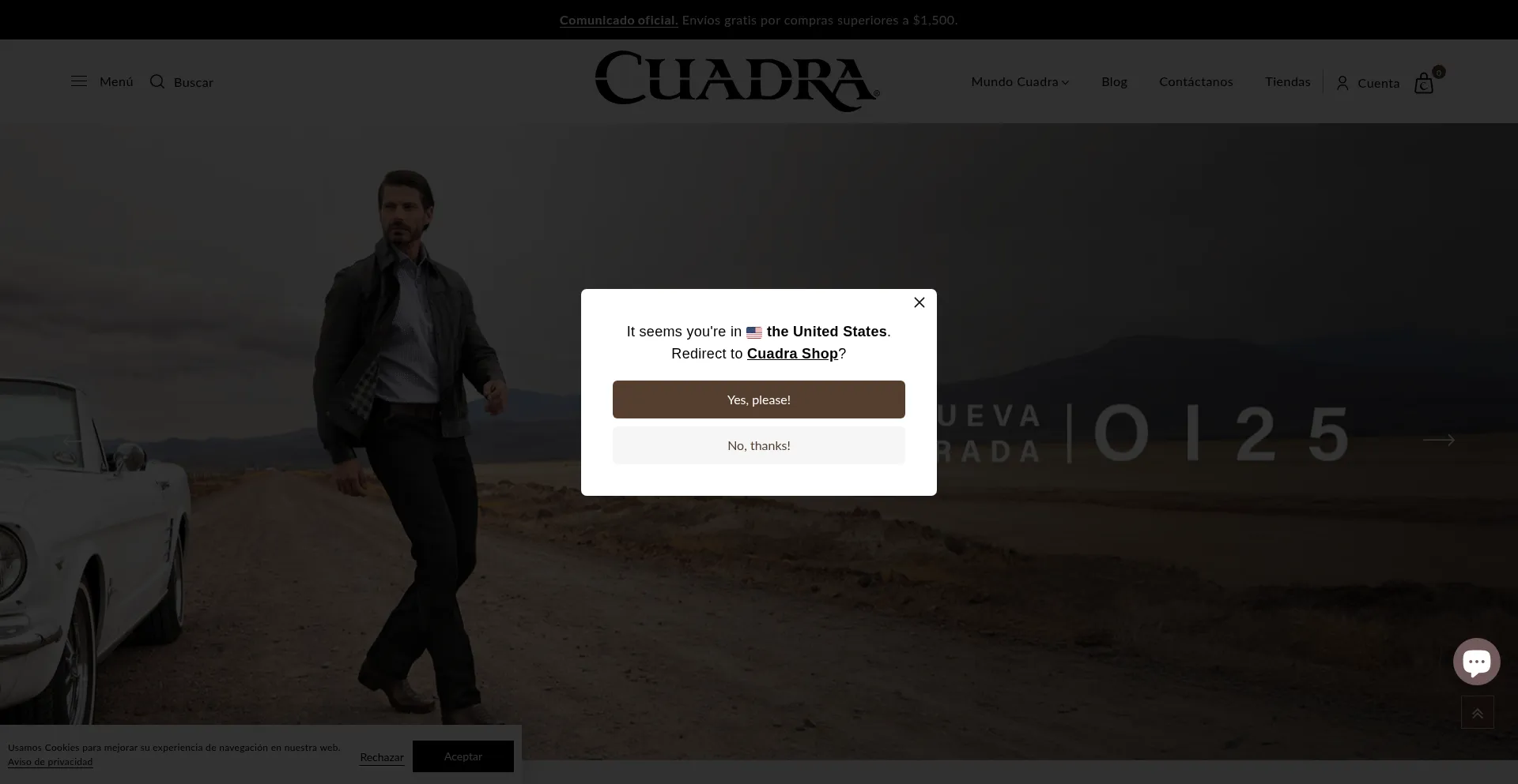 Website screenshot of Conversemx-hotfashion.com