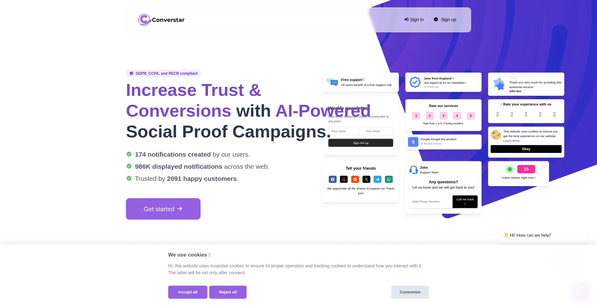 Converstar.com Screenshot