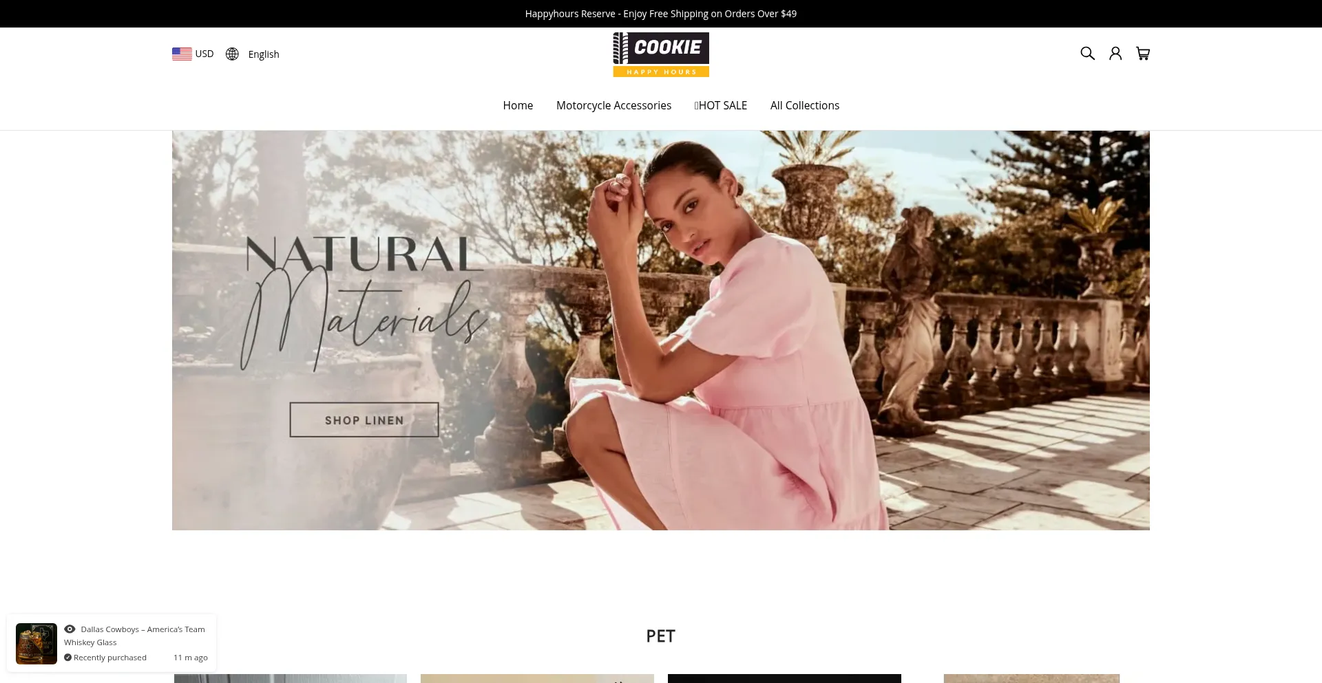 Website screenshot of Cookie-happyhours.com
