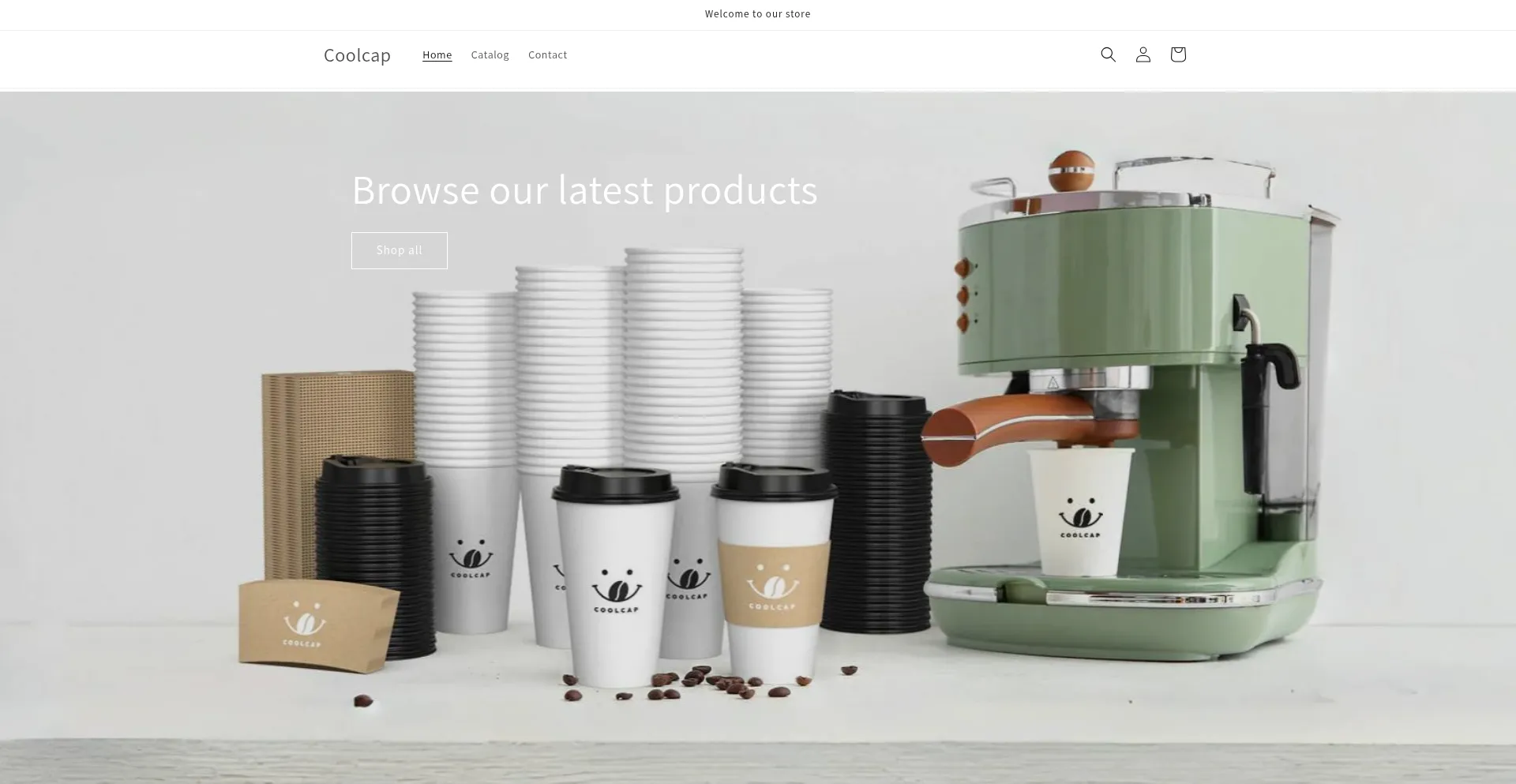 Website screenshot of Coolcap.cc