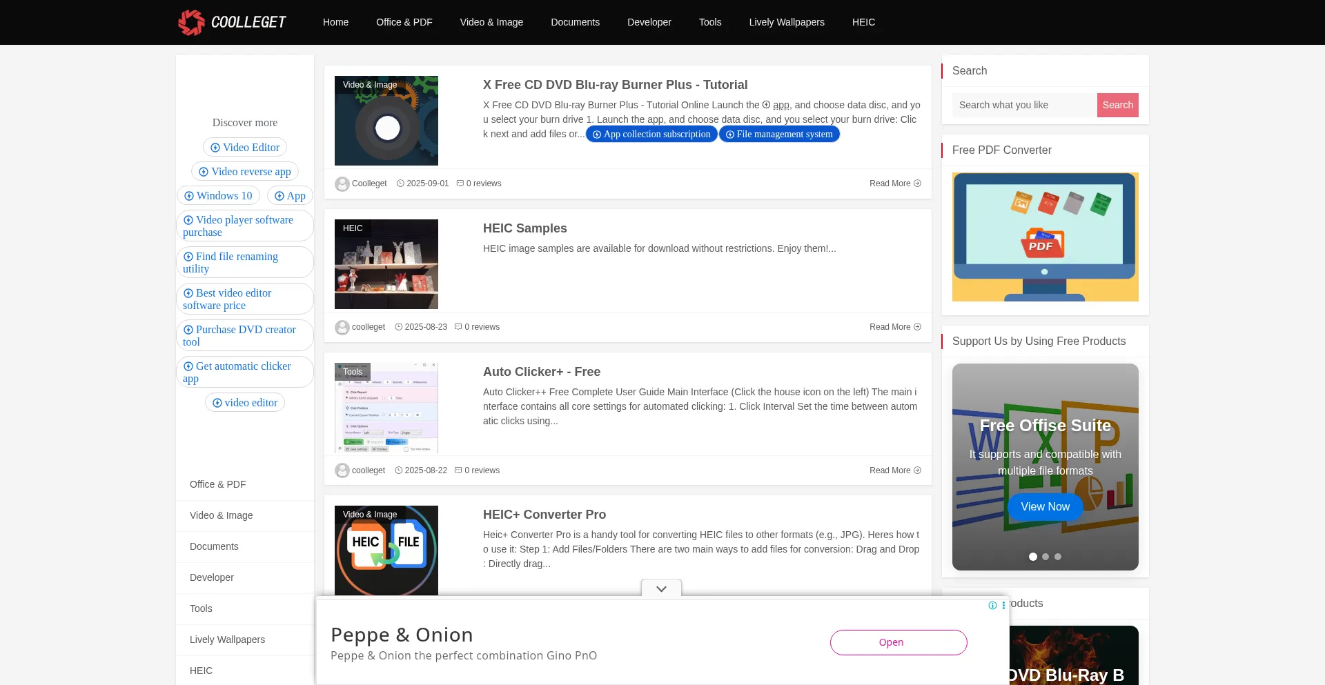 Coolleget.com Screenshot