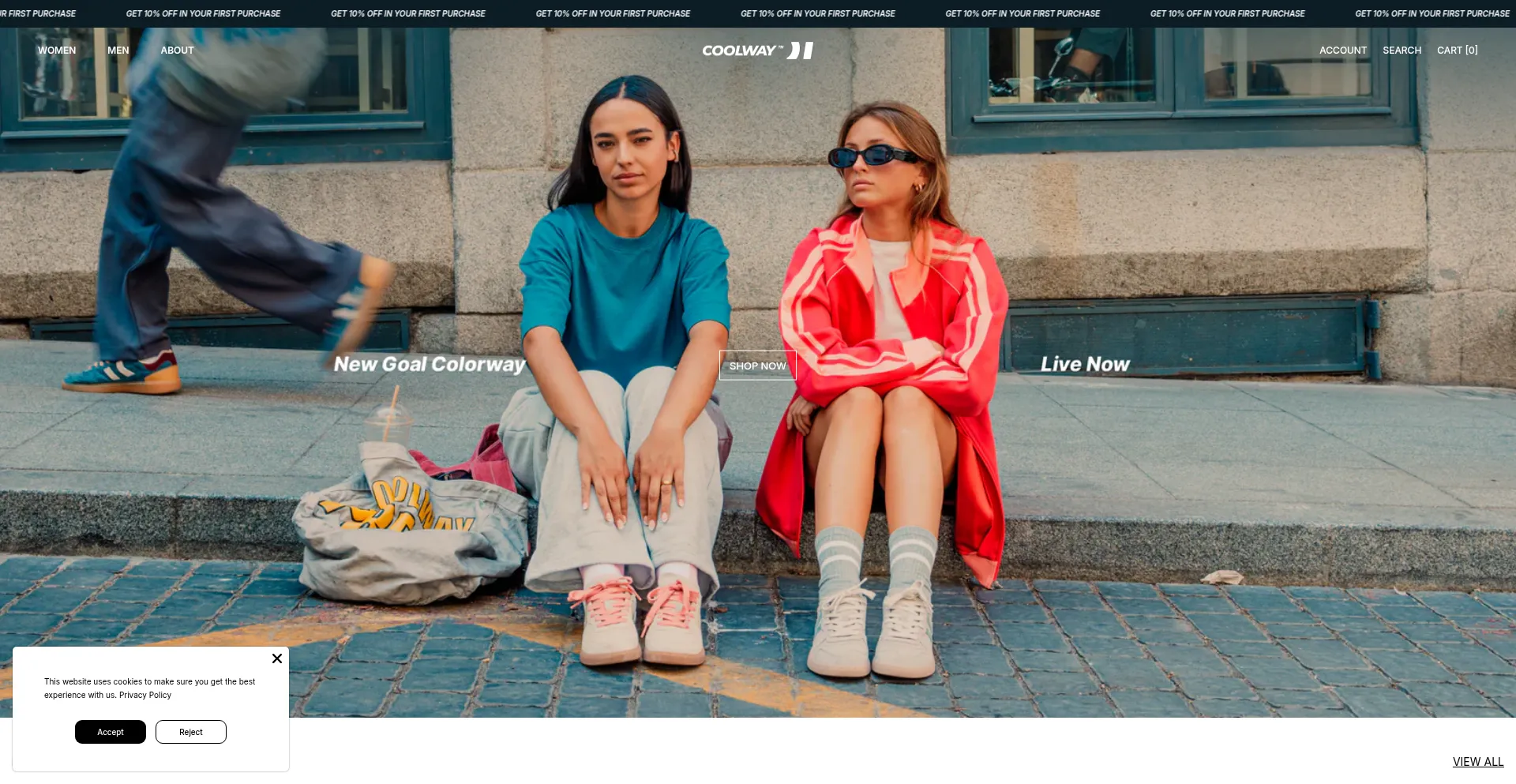 Website screenshot of Coolway-us.com