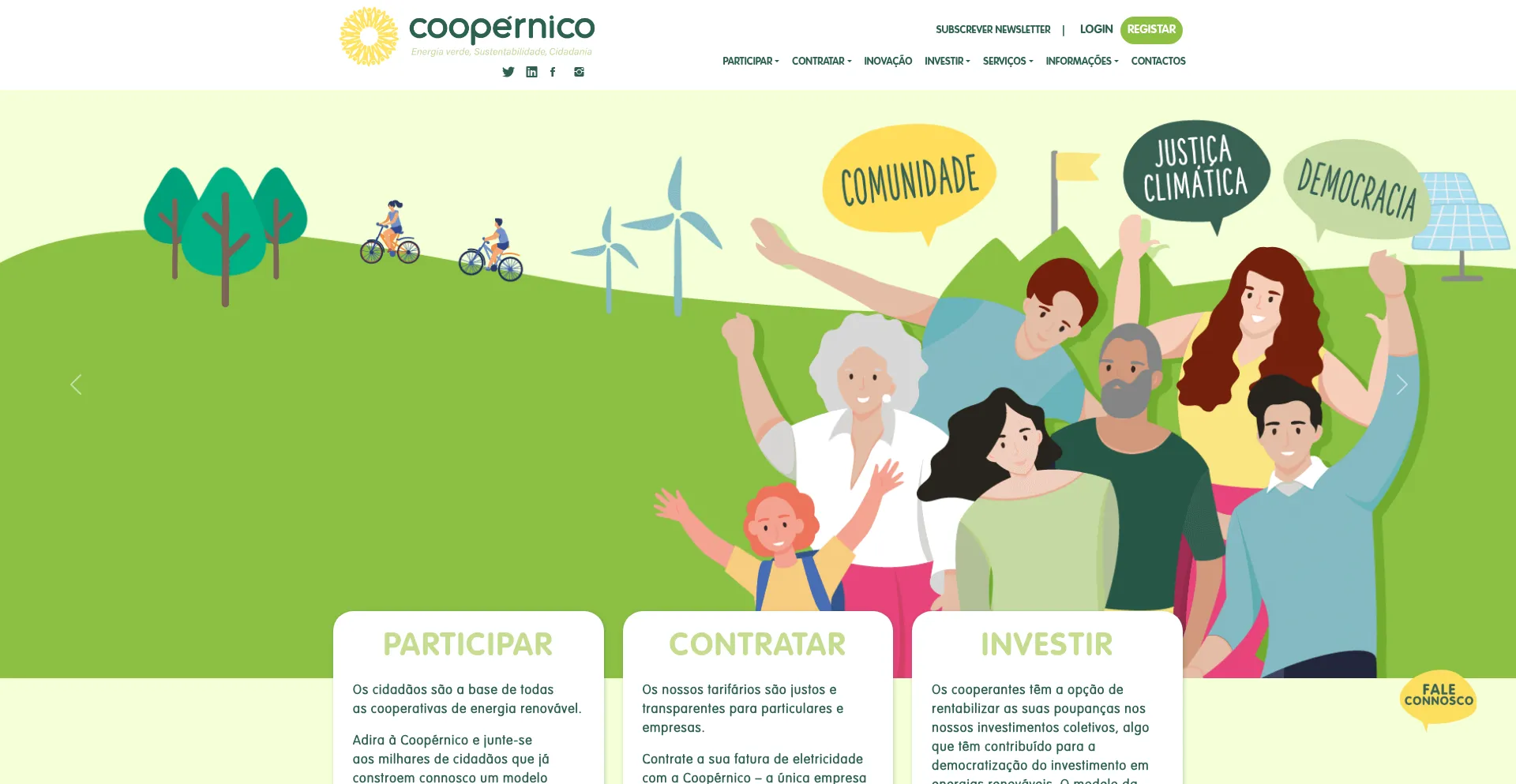 Coopernico.org Screenshot