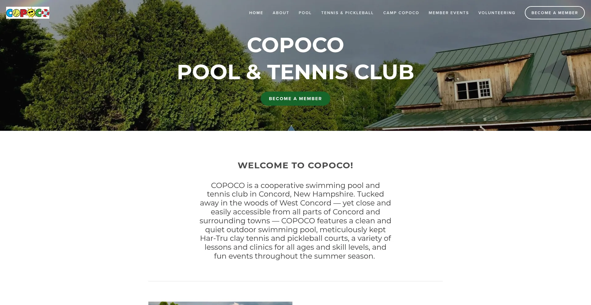 Website screenshot of Copoco.net
