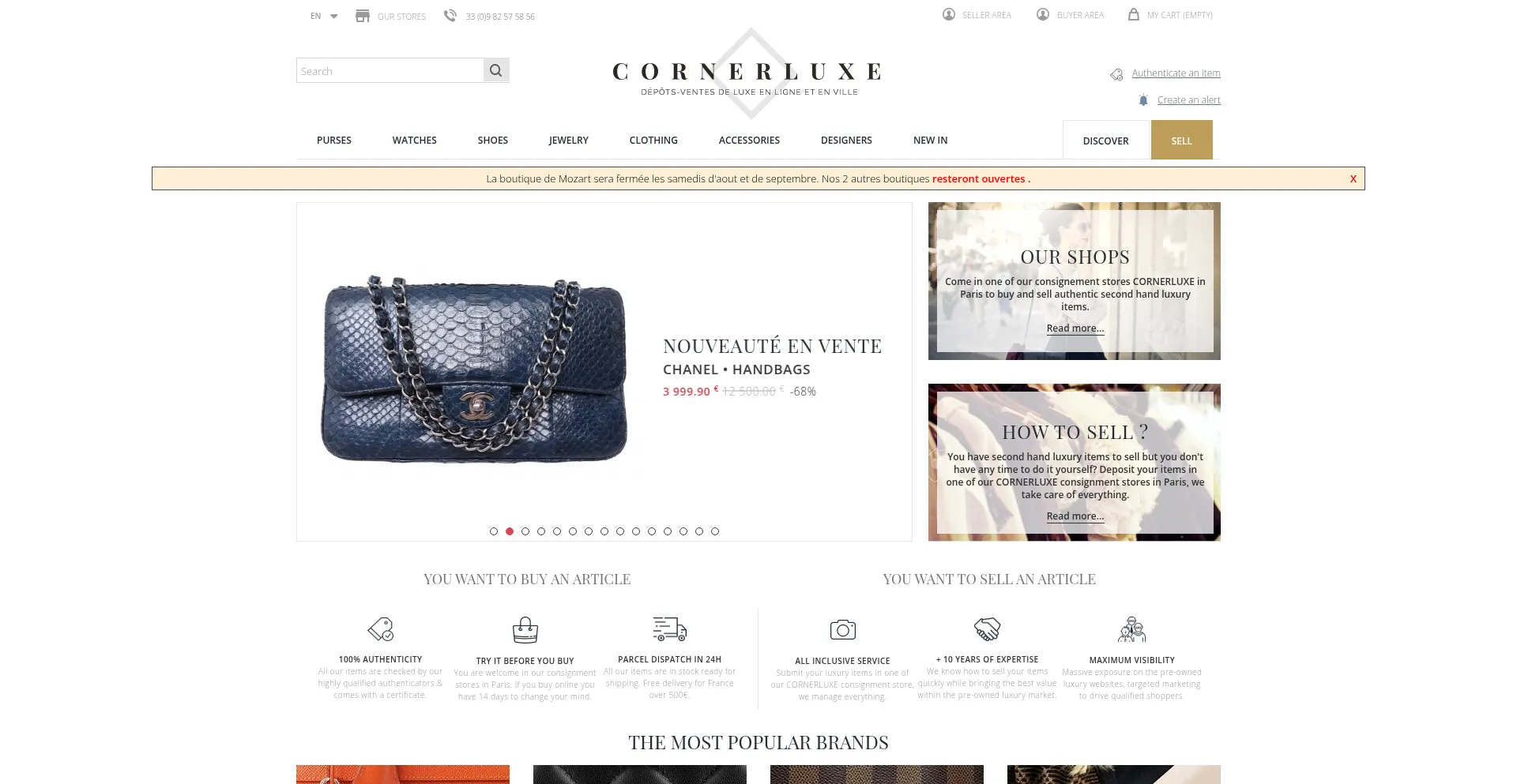 Cornerluxe.com Screenshot