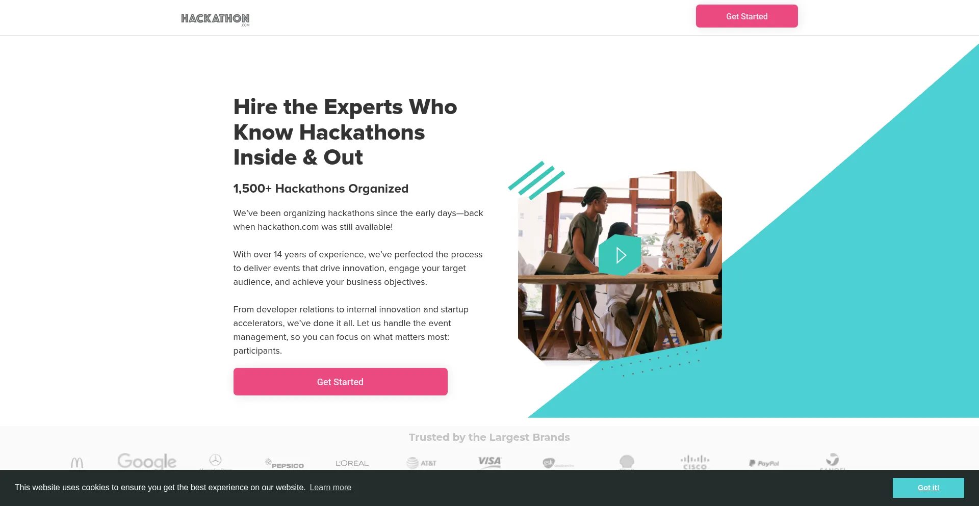 Corporate.hackathon.com Screenshot