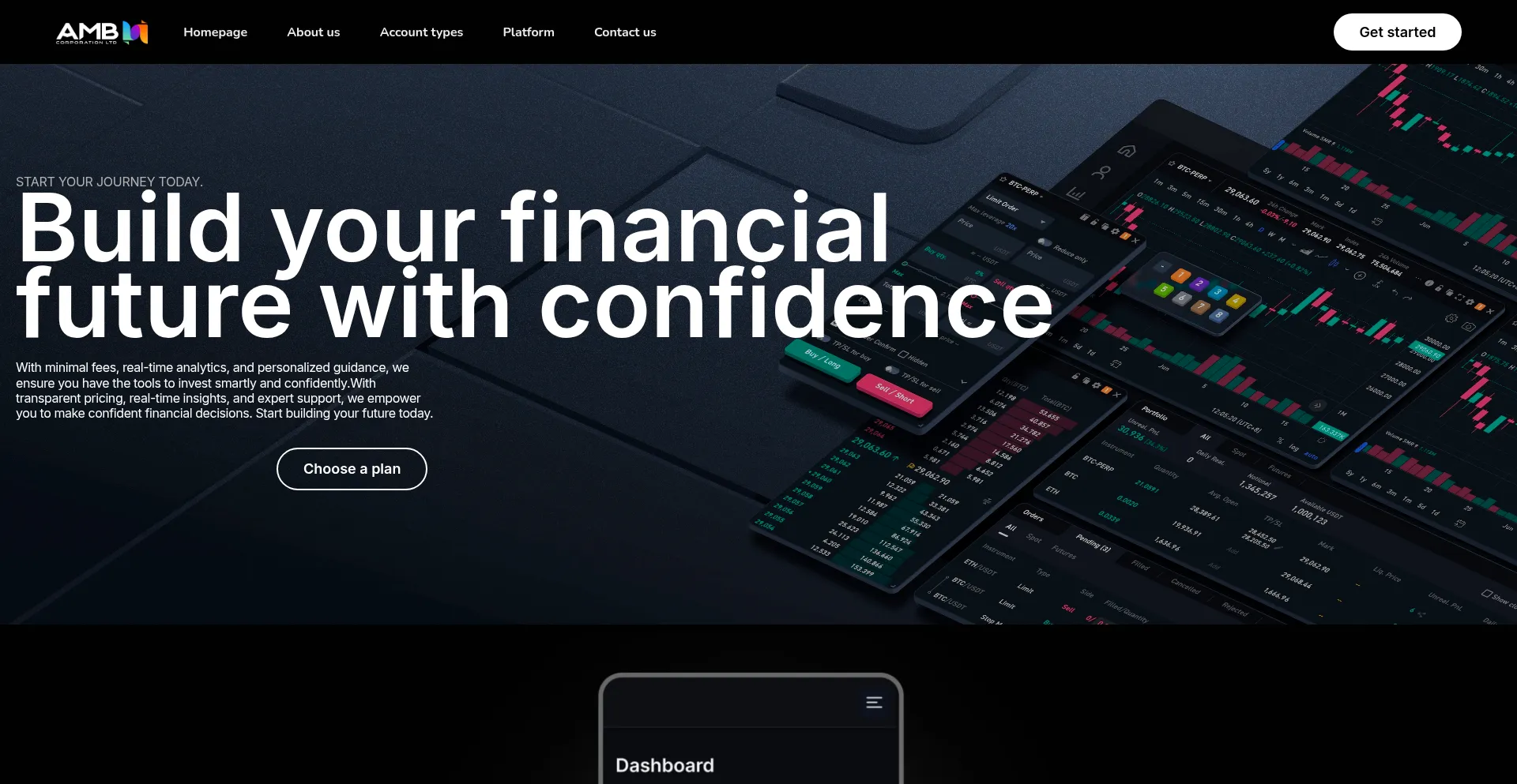 Website screenshot of Corporationshouseamb.com
