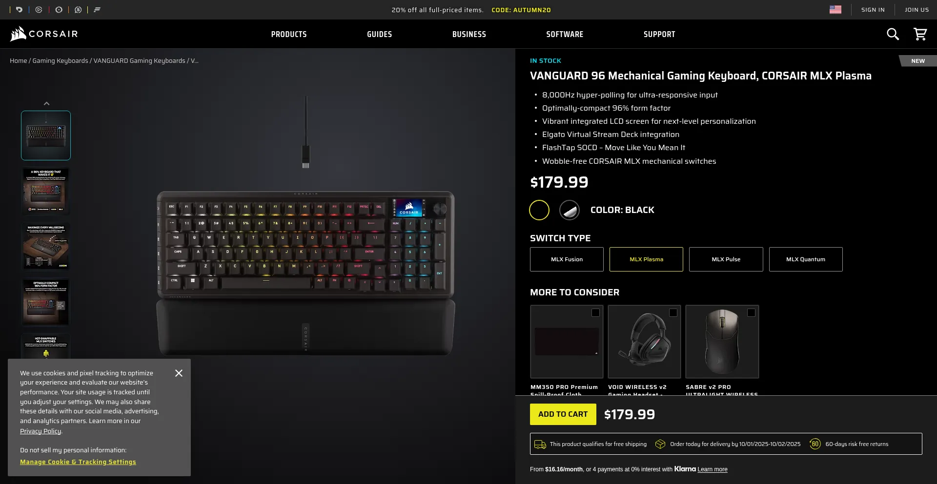 Corsaircontrol.pro Screenshot