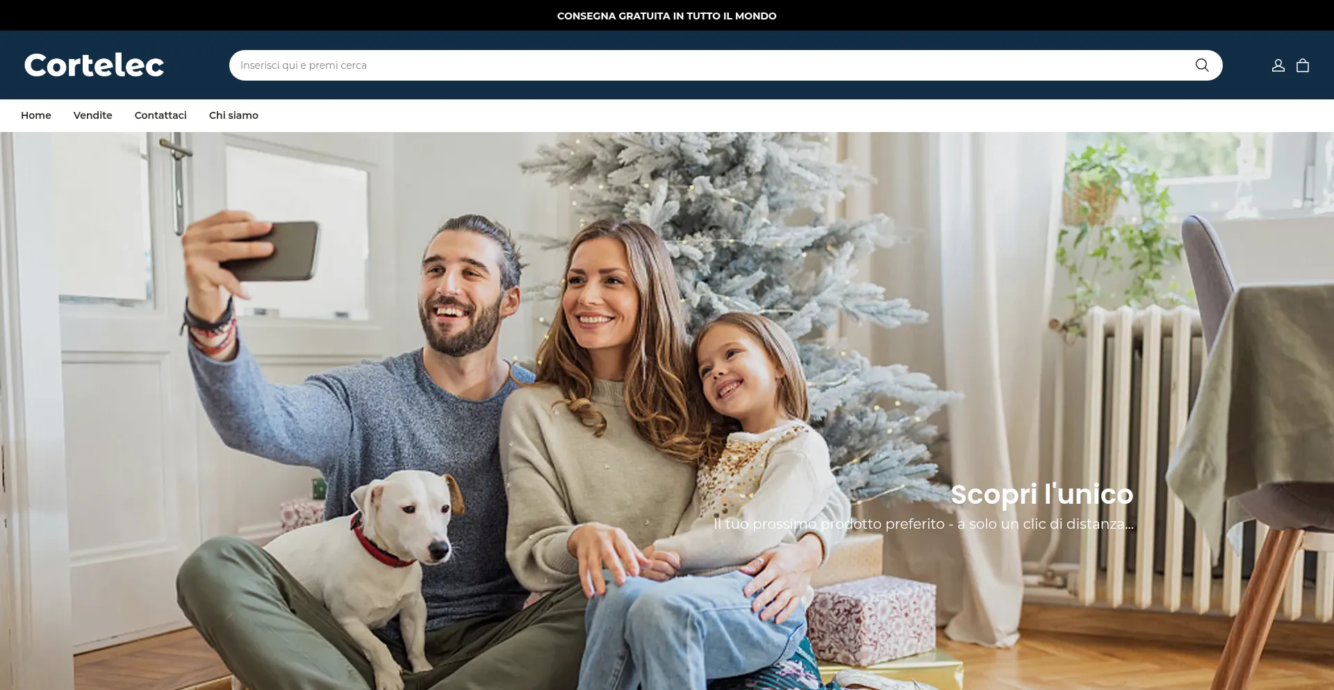 Website screenshot of Cortelec.com