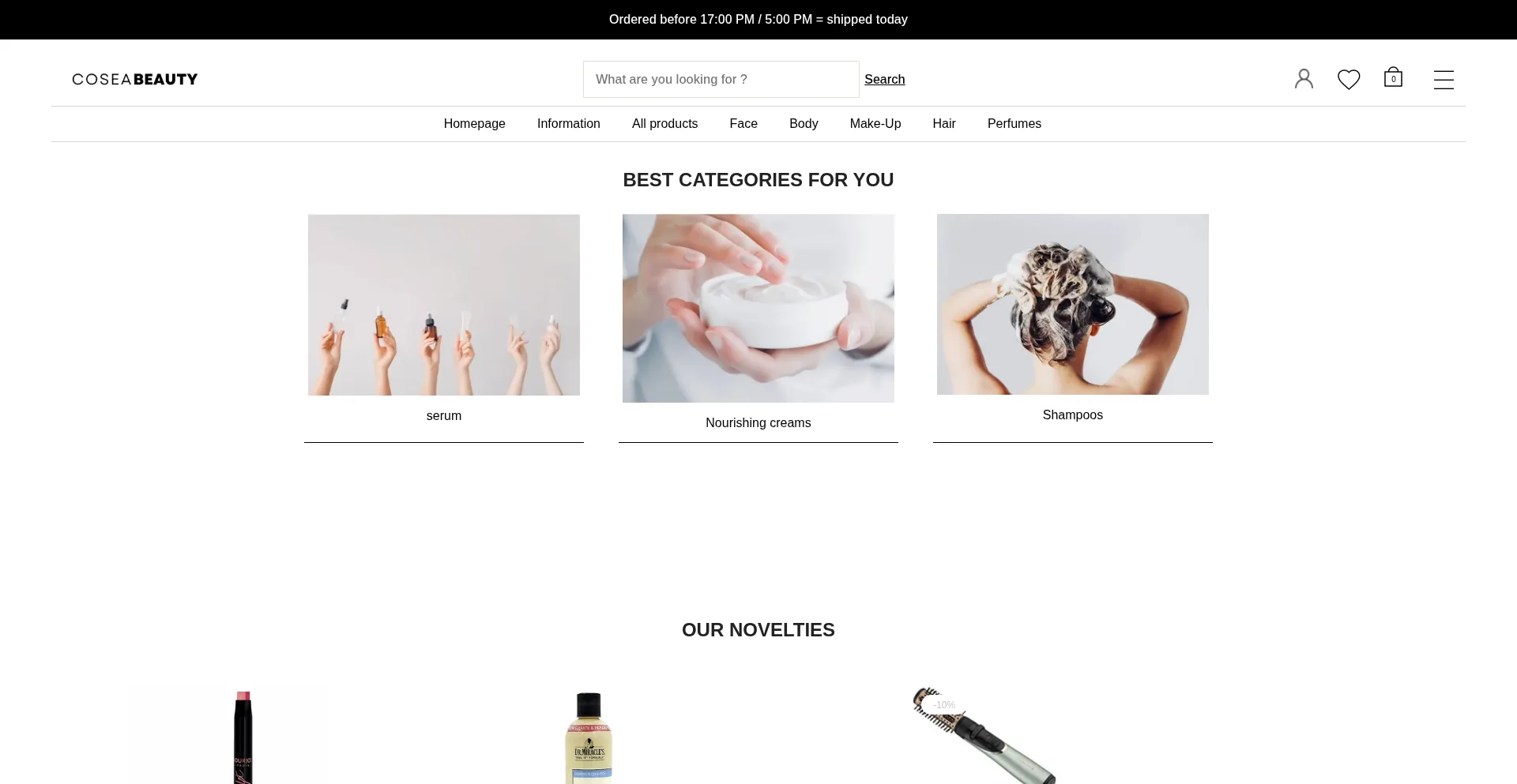 Coseabeauty.com Screenshot