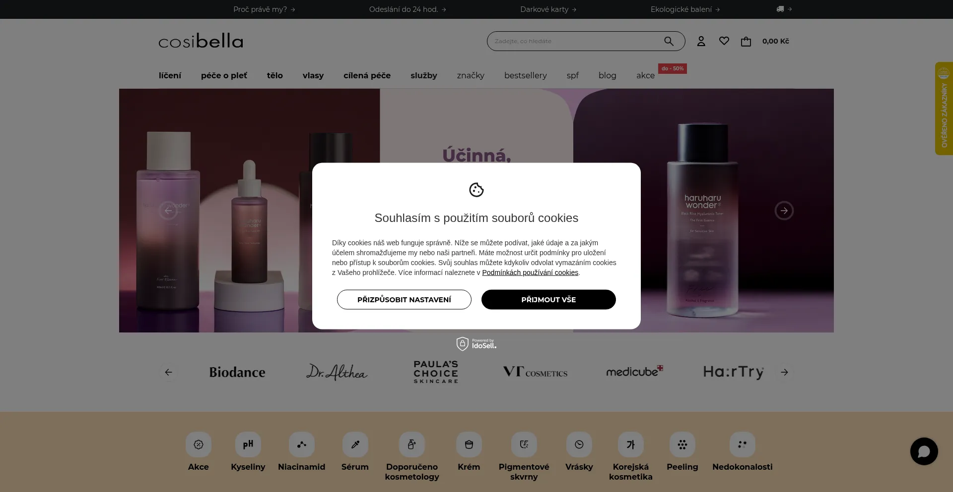 Cosibella.cz Screenshot