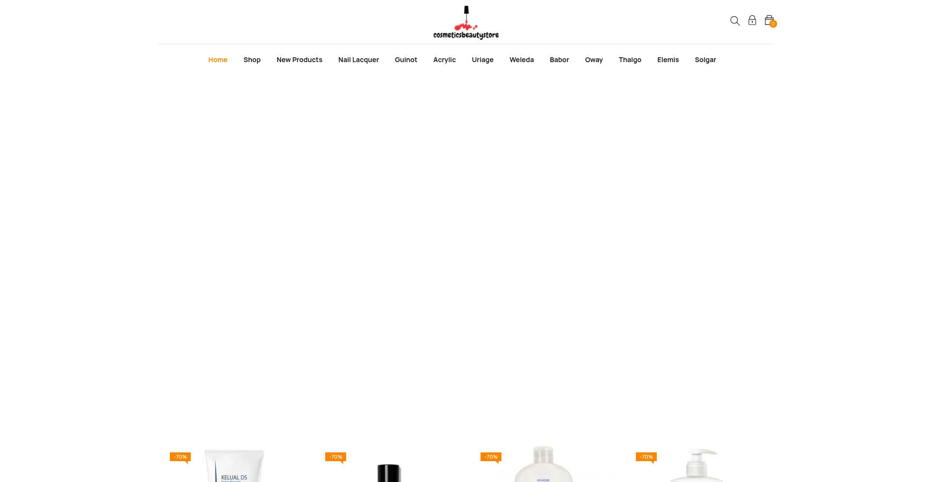 Website screenshot of Cosmeticsbeautystore.com