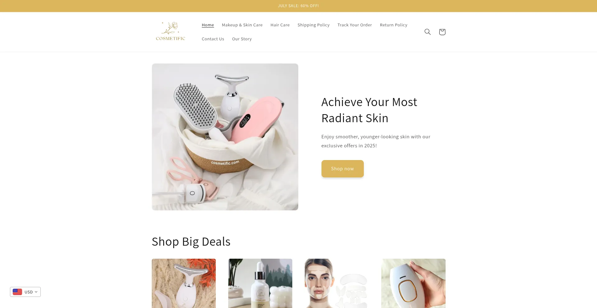 Cosmetific.com Screenshot