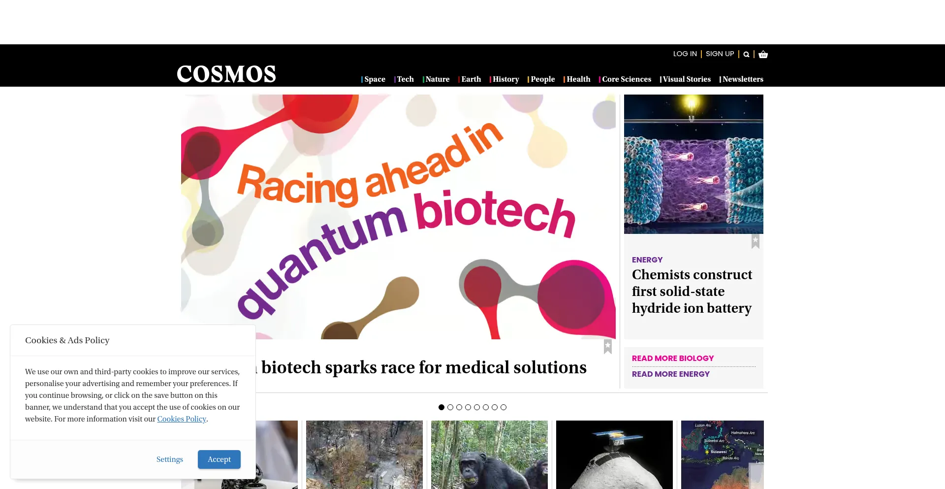Cosmosmagazine.com Screenshot