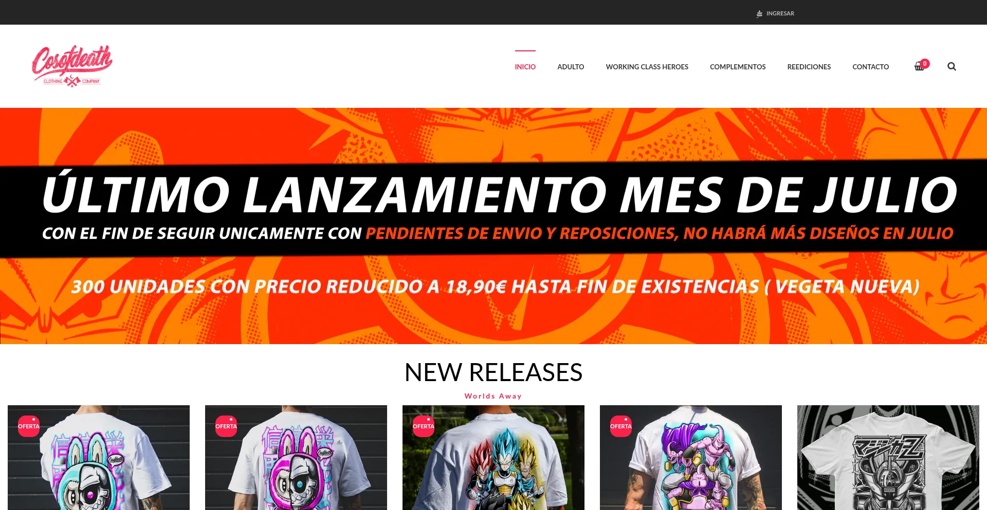 Cosofdeath.com Screenshot