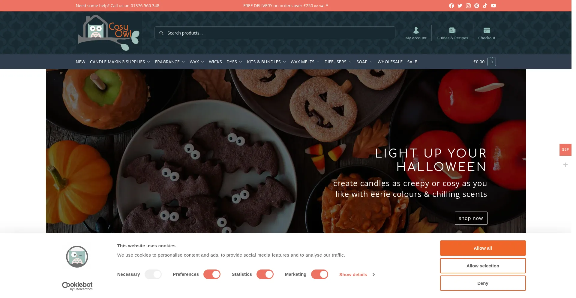Cosyowl.com Screenshot