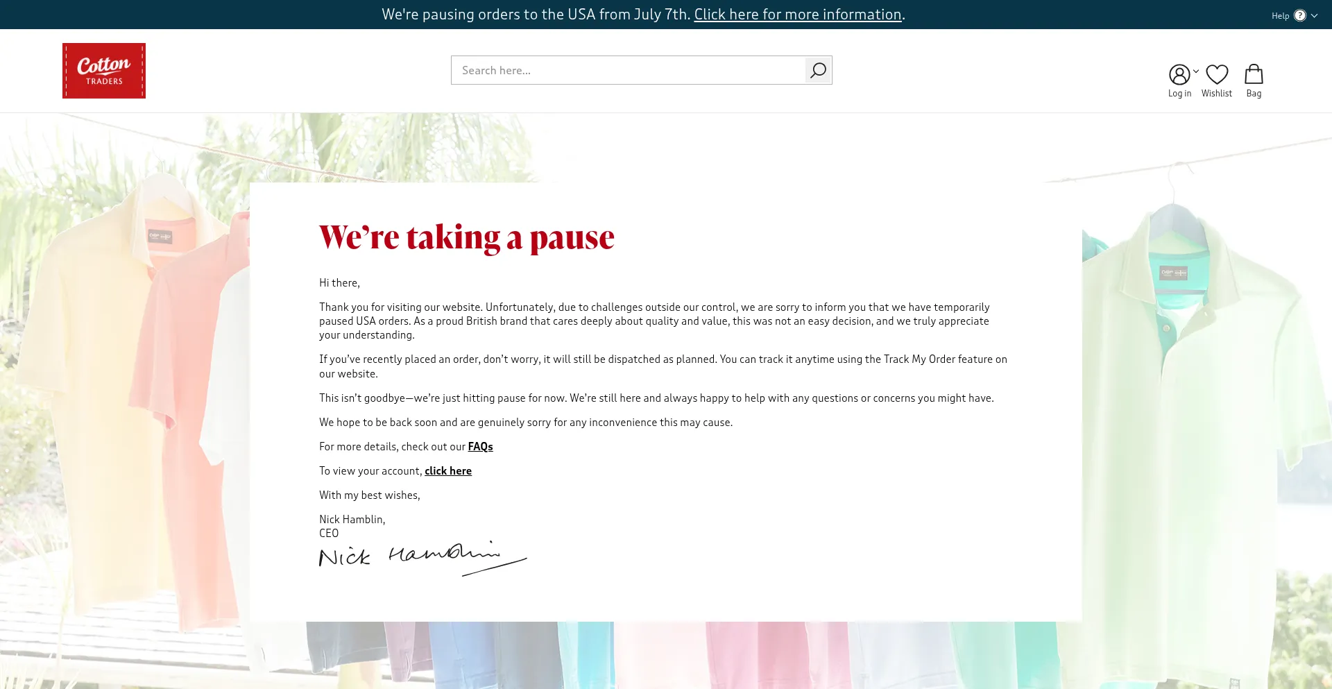 Cottontraders.com Screenshot