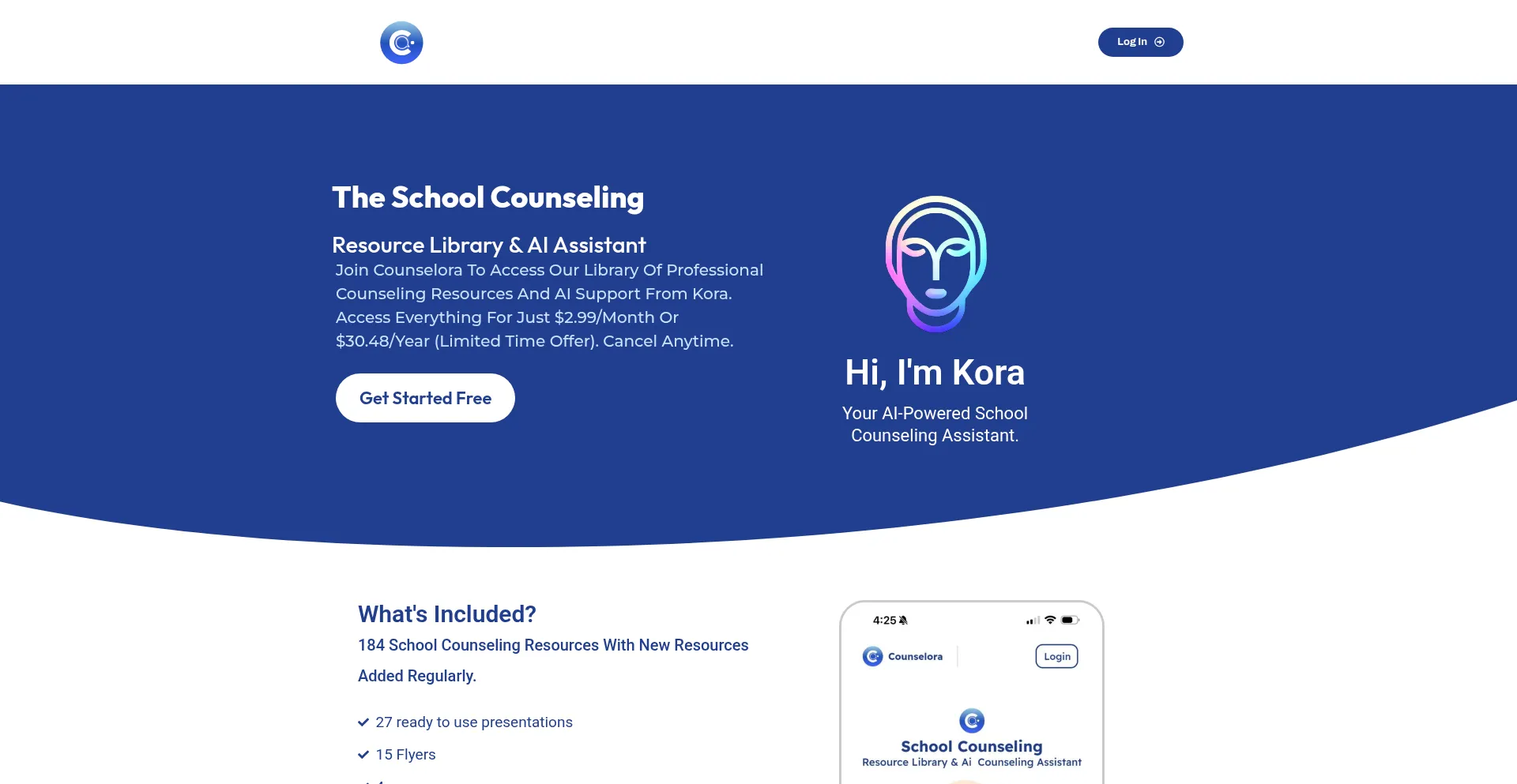 Counselora.com Screenshot