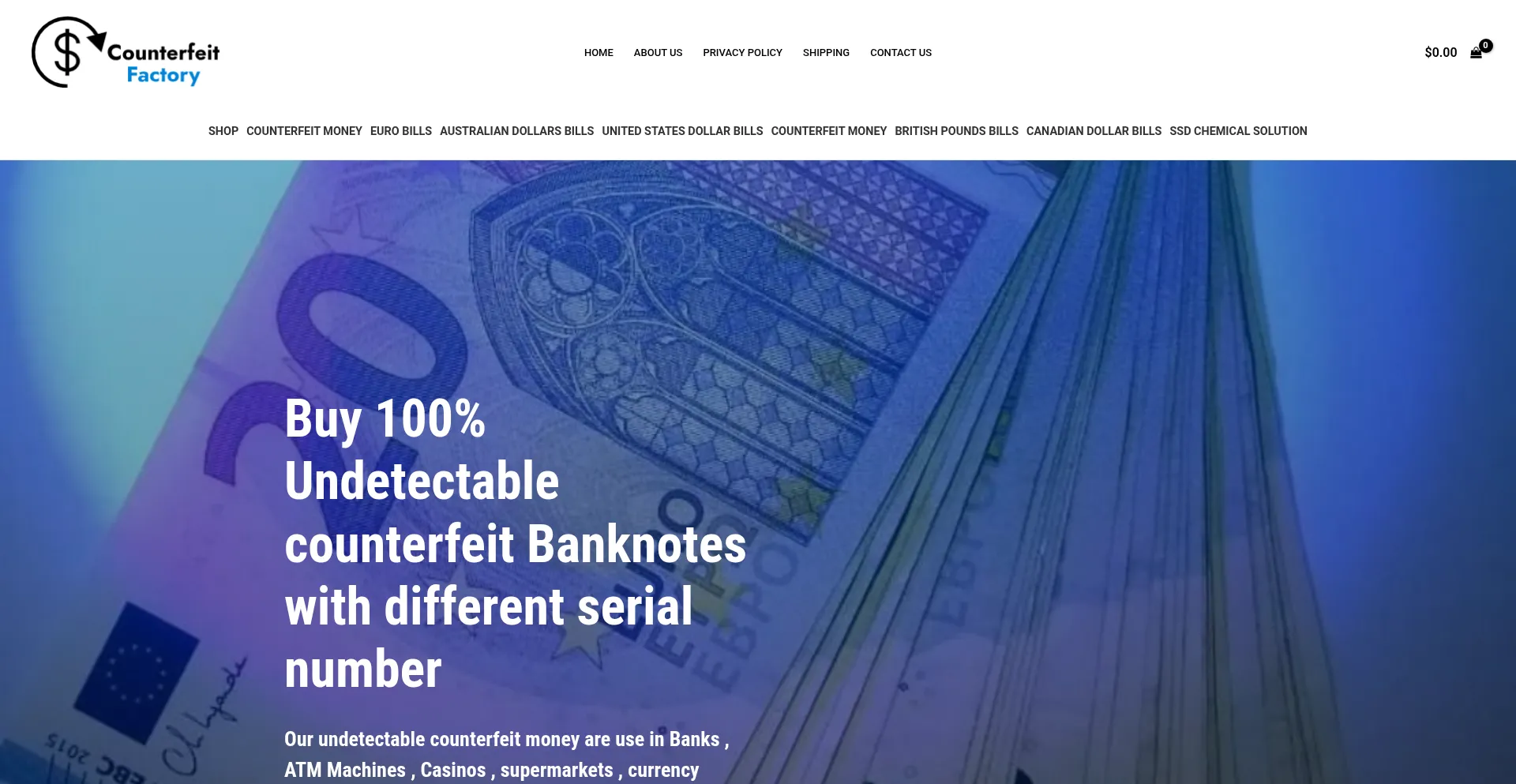 Counterfeitfactory.com Screenshot