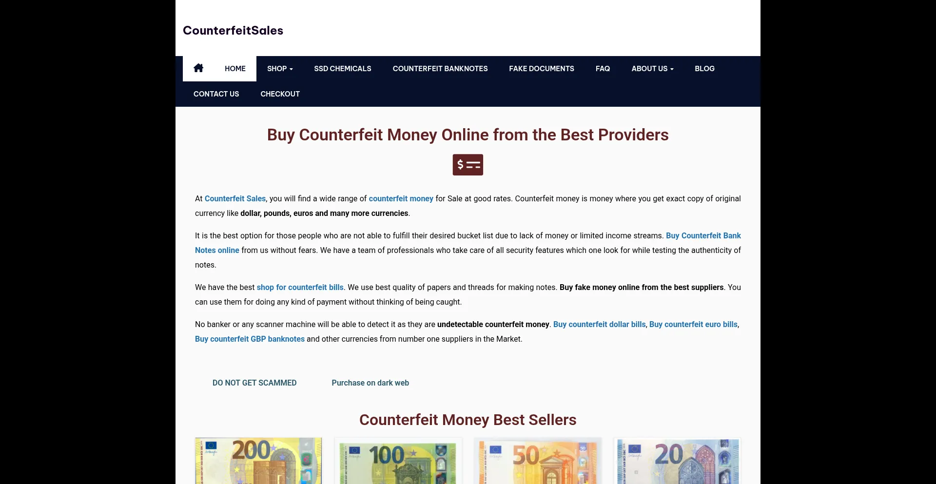 Counterfeitsales.com Screenshot