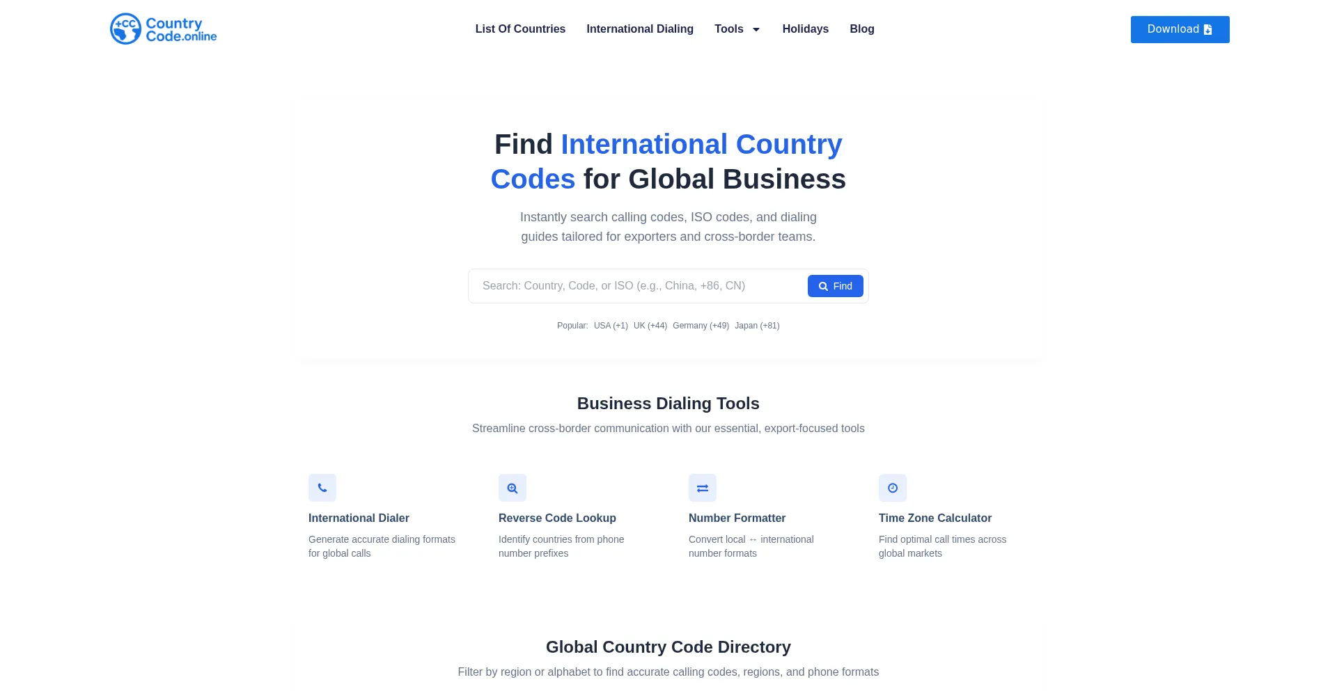 Countrycode.online