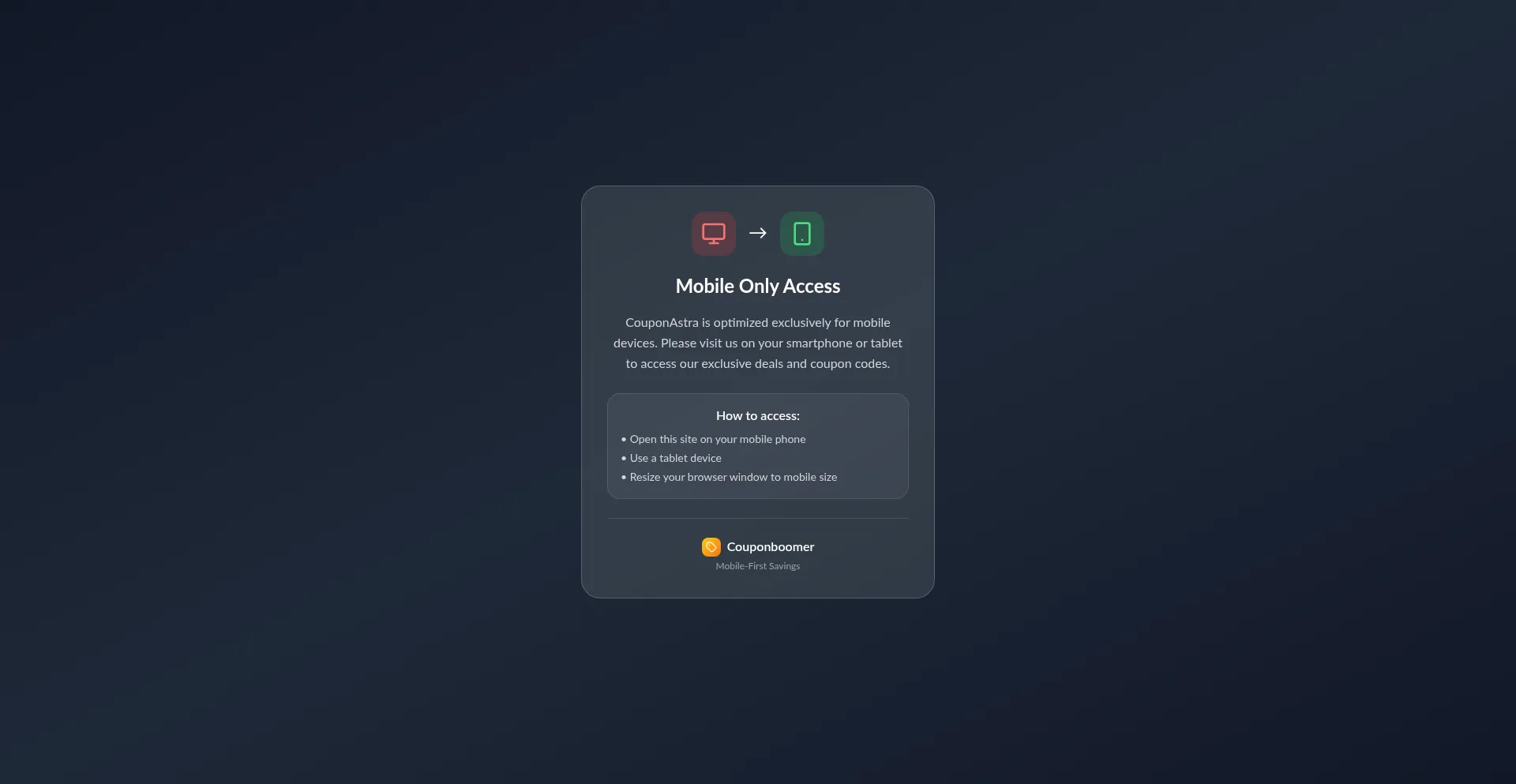 Couponastra.com Screenshot