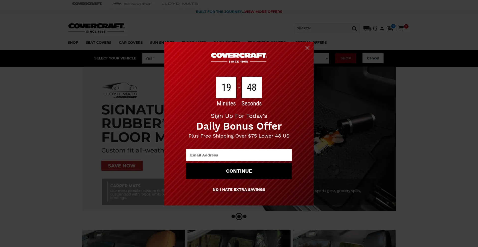 Covercraft.com Screenshot