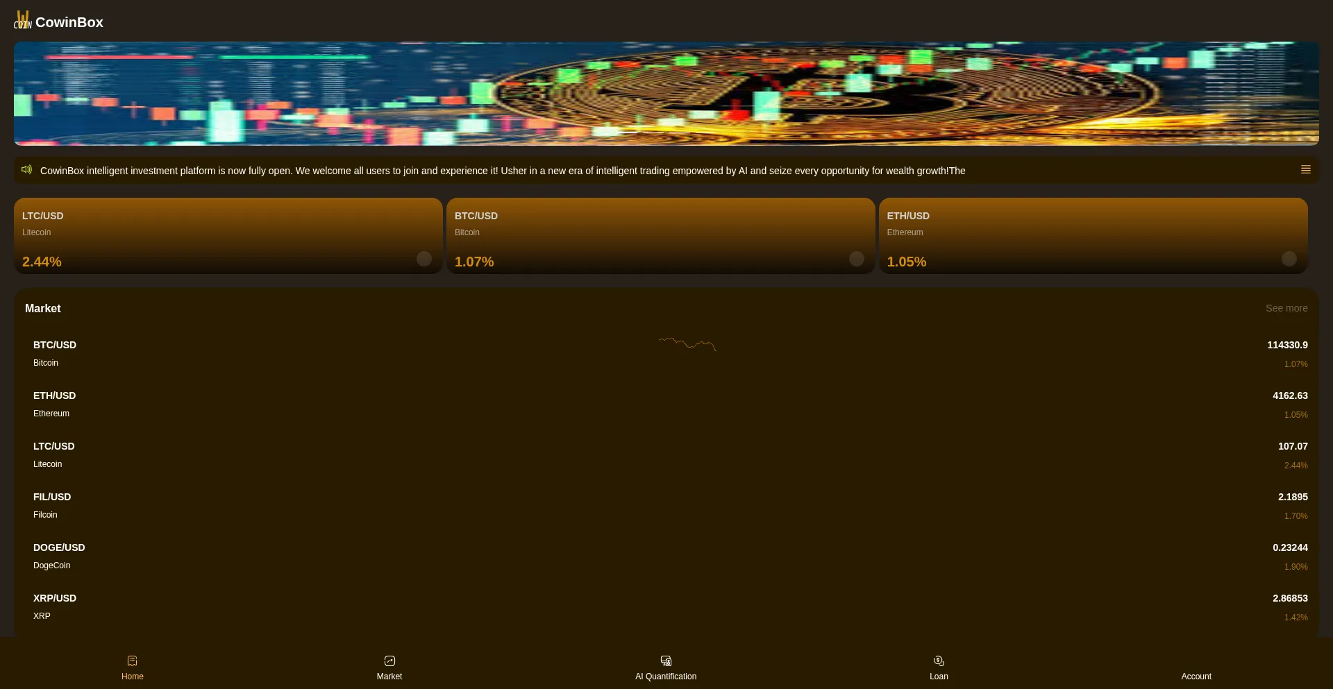 Cowinbox.com Screenshot