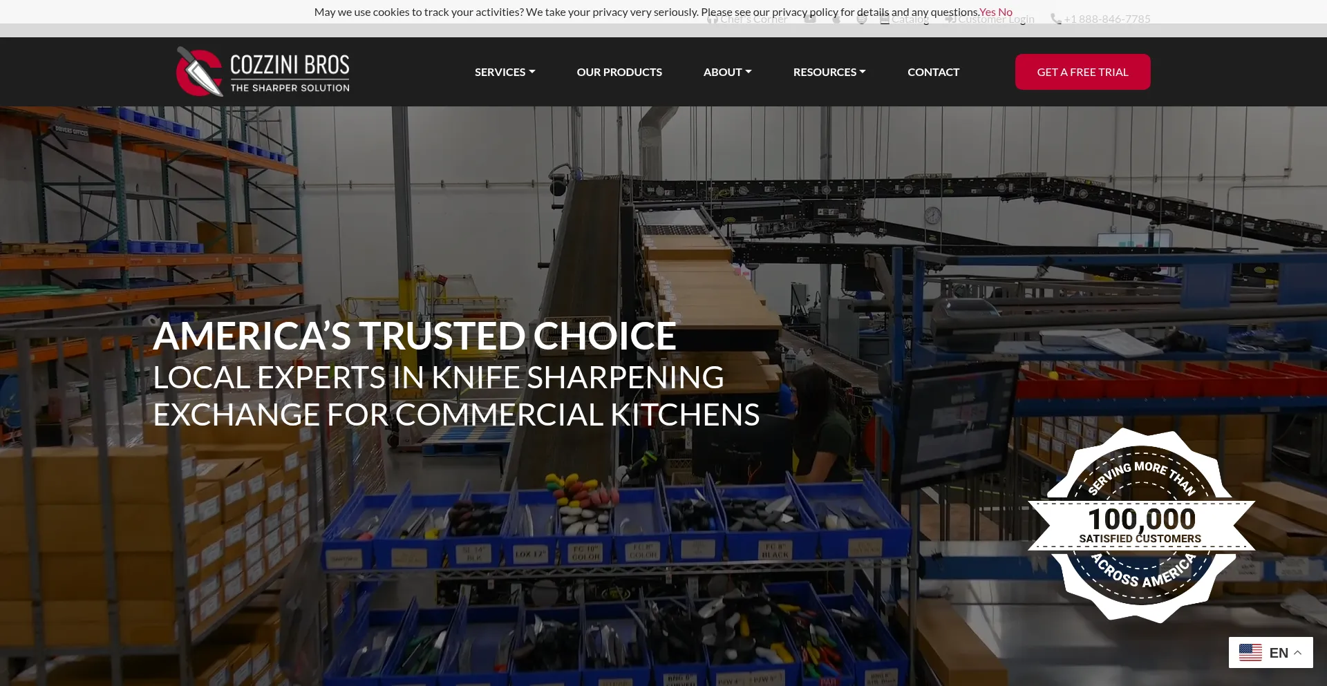 Website screenshot of Cozzinibros.com