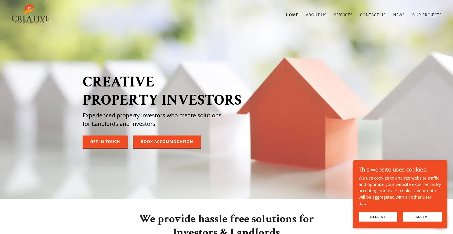Website screenshot of Cp-investors.co.uk