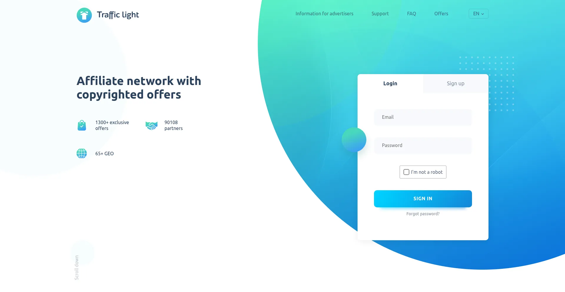 Website screenshot of Cpa.tl