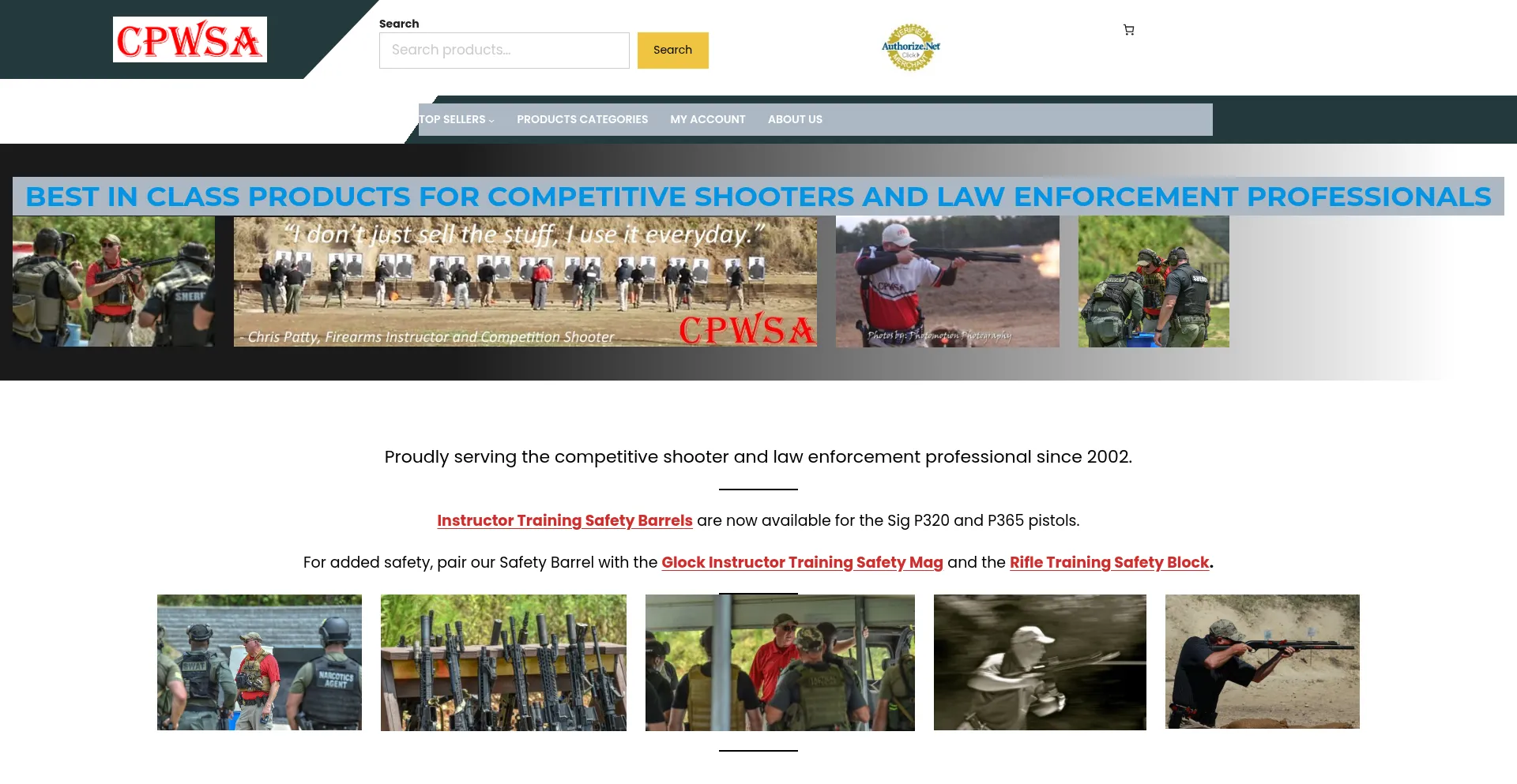 Website screenshot of Cpwsa.com