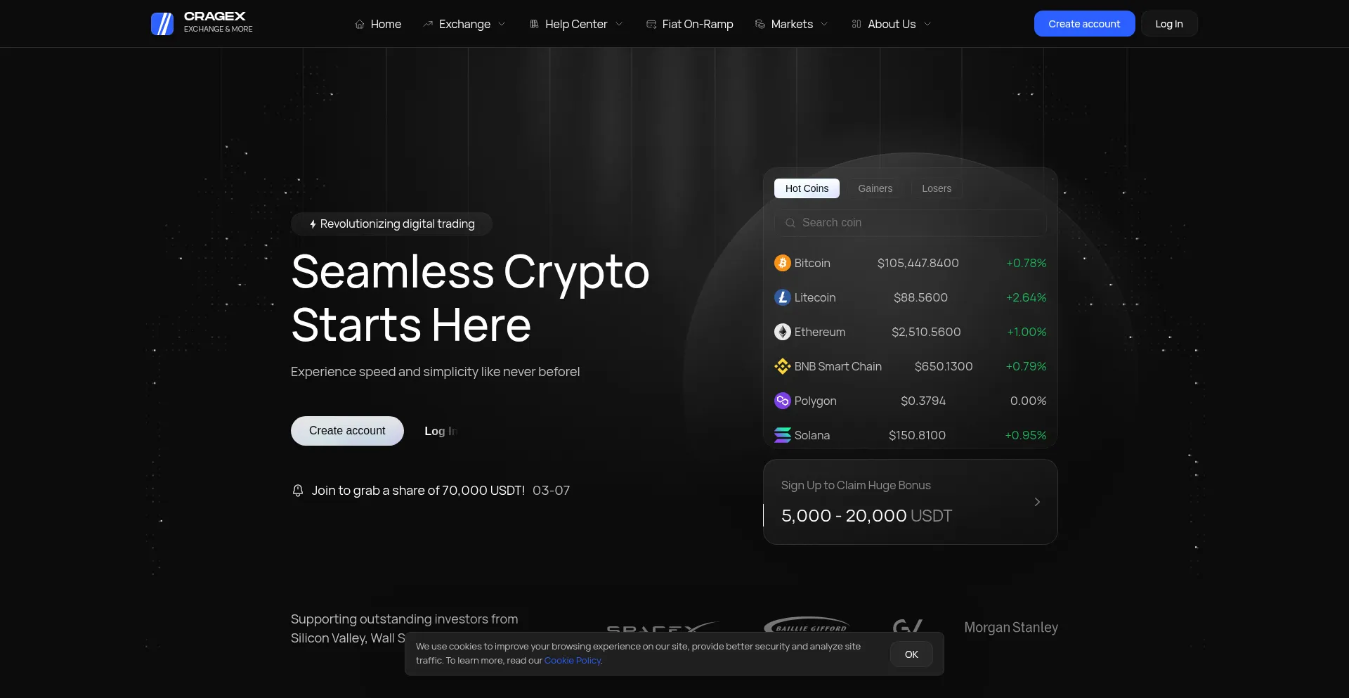 Website screenshot of Cragex.com