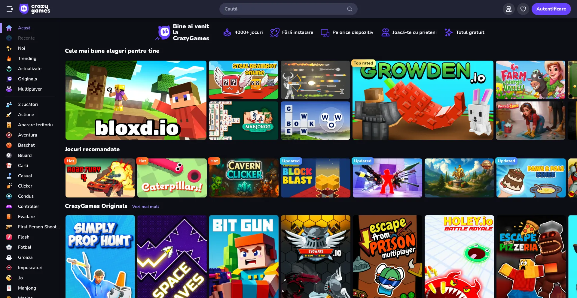 Crazygames.ro Screenshot