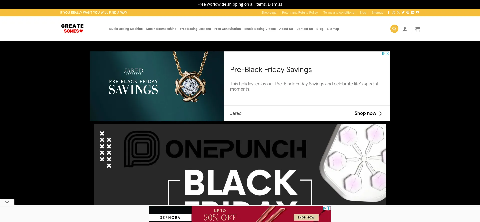 Website screenshot of Createsomes.com