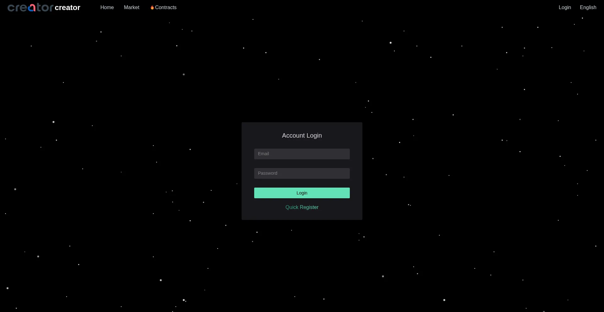 Website screenshot of Creatorcotrx.com