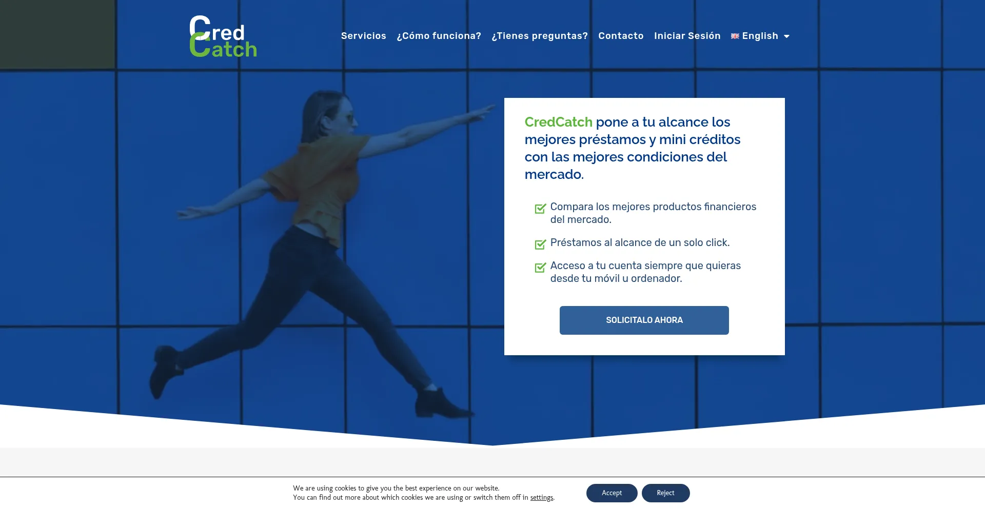 Website screenshot of Credcatch.com