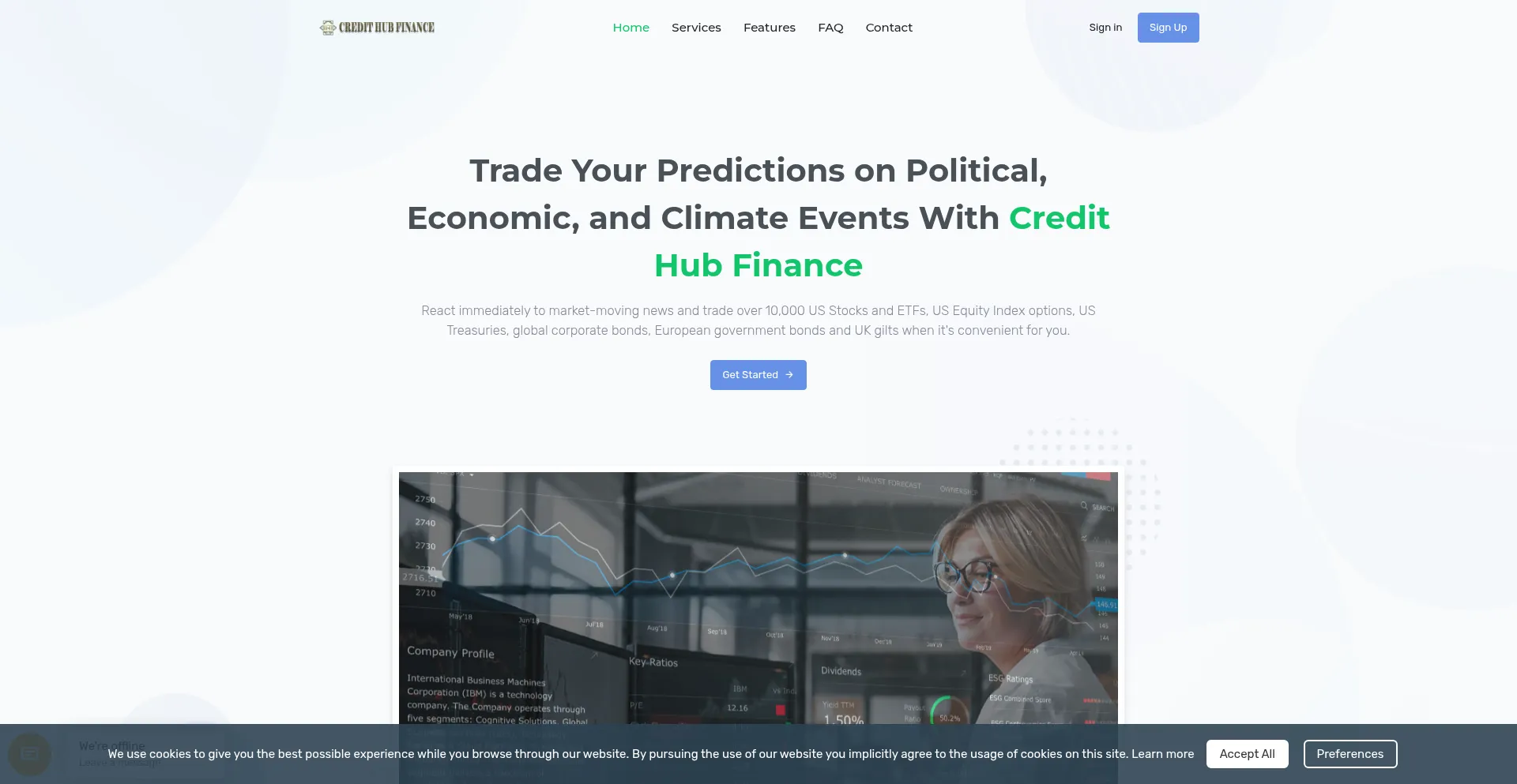 Credithubfinance.com Screenshot