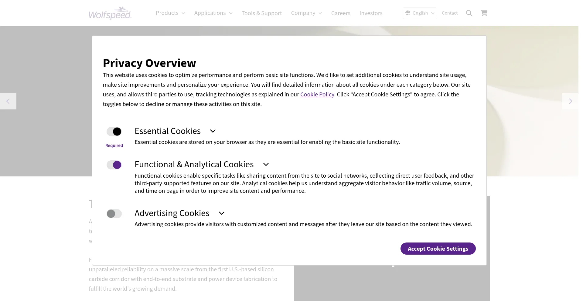 Cree.com Screenshot