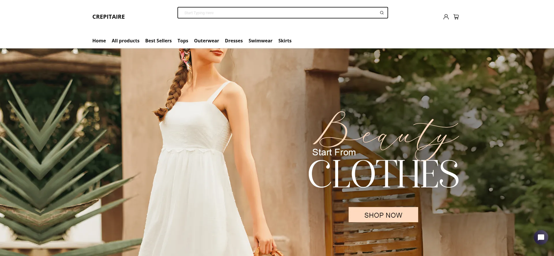 Website screenshot of Crepitaire.com