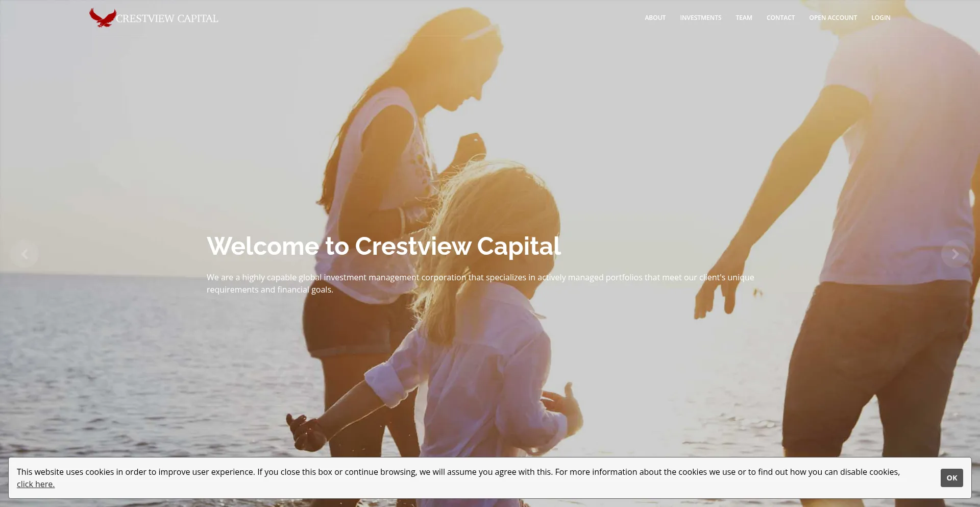 Website screenshot of Crestviewcapitalsg.com