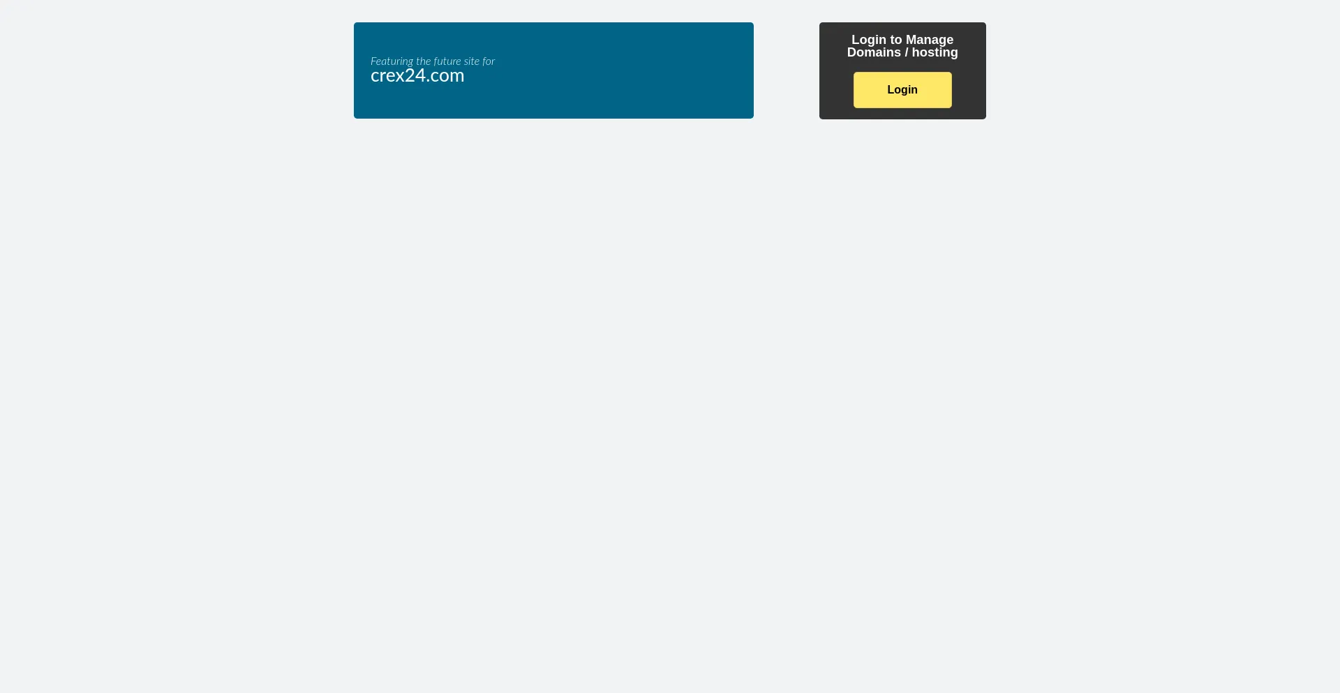 Website screenshot of Crex24.com