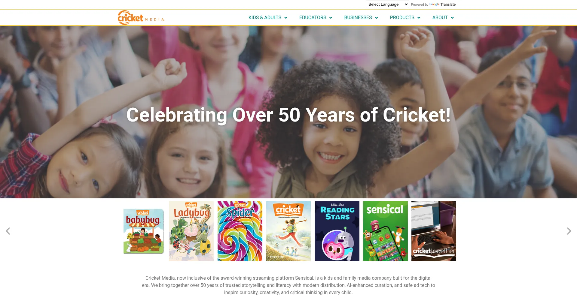 Cricketmedia.com Screenshot
