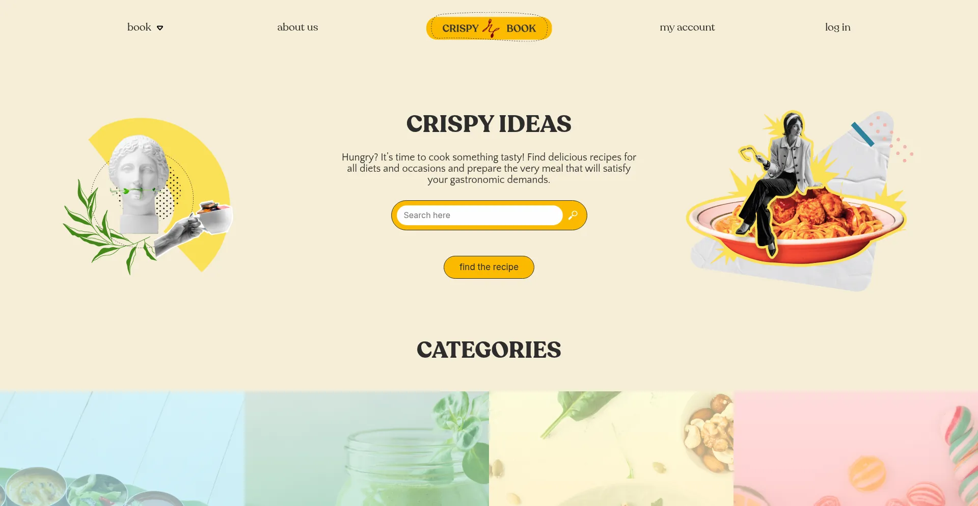 Website screenshot of Crispybook.com