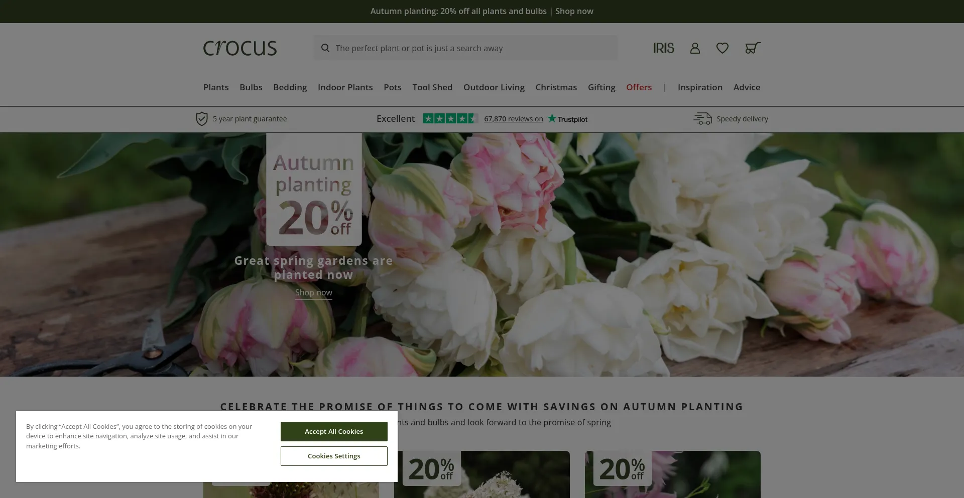 Crocus.co.uk Screenshot