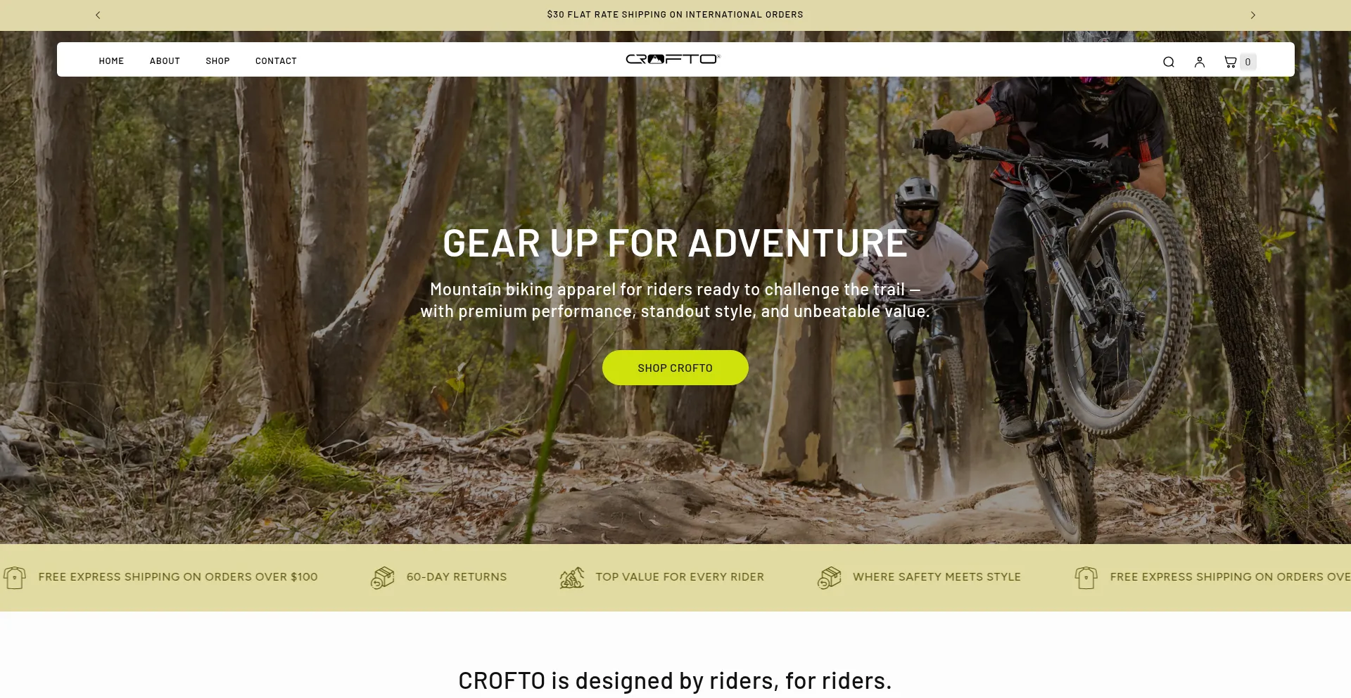 Website screenshot of Crofto.com.au