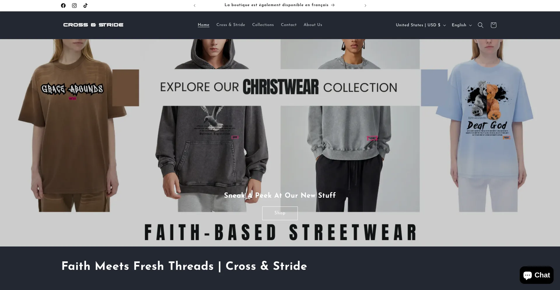 Crossandstride.com Screenshot